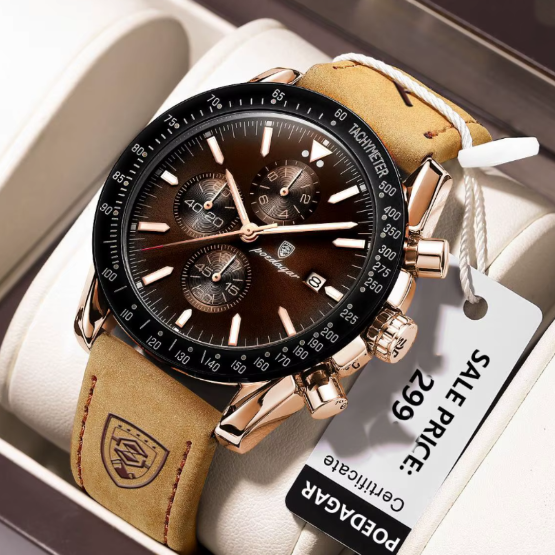 Orologio in Pelle Sportiva