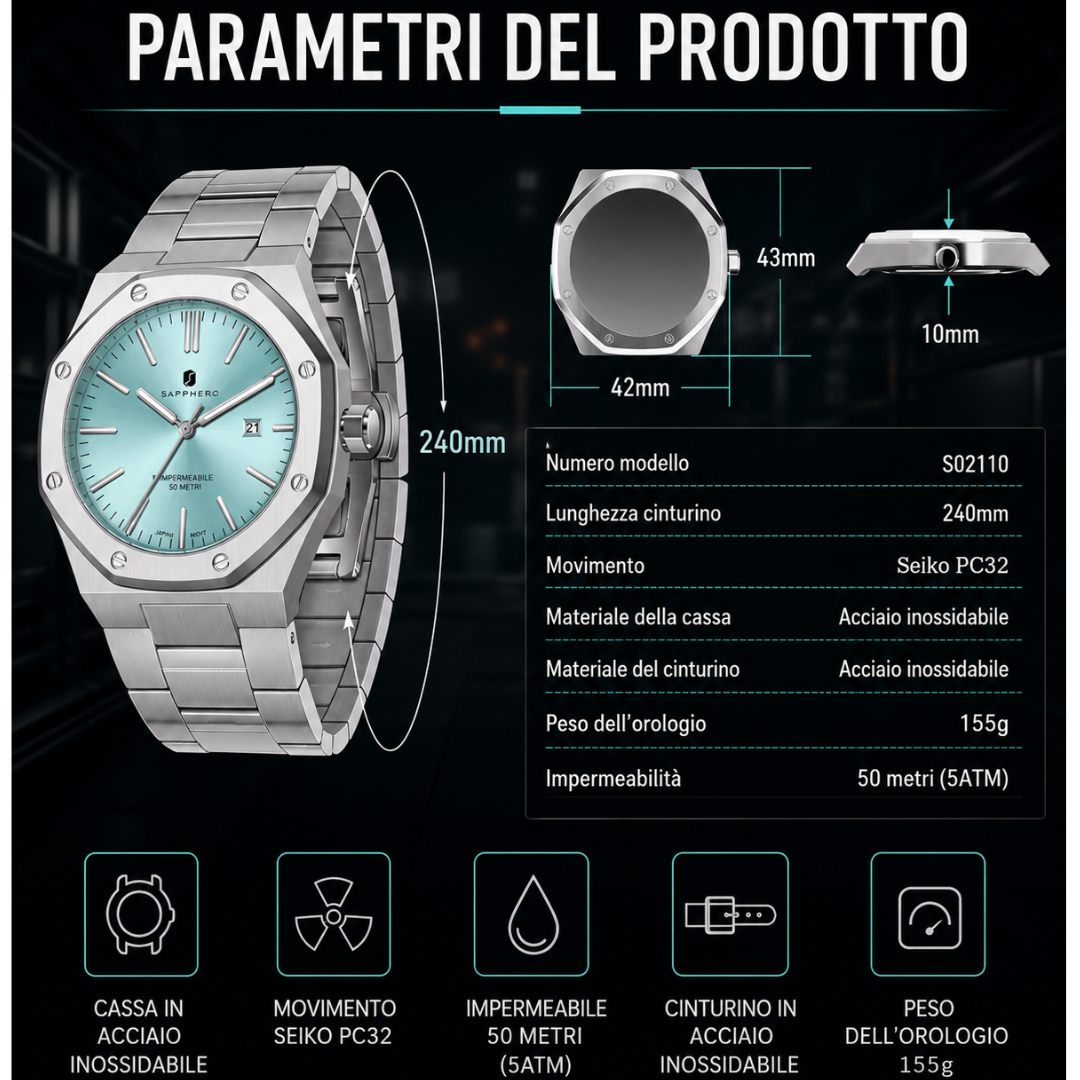 Orologio SAPPHERO Lusso